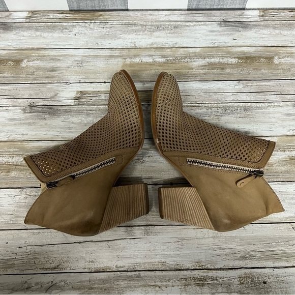 Paul Green Bonzai Nubuck Perforated Laser Cut Ankle Boot - Picture 8 of 14